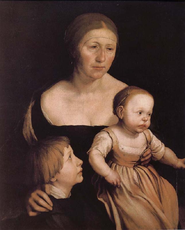 Hans Holbein The artist s wife abuse France oil painting art